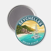 Seychellen Seychellen Magnet (Vorderseite/Rückseite)
