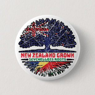 Seychellen Seychellois Neuseeländer Neuseeland Button