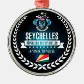 Seychellen Silbernes Ornament (Vorne)
