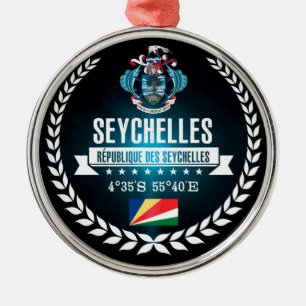 Seychellen Silbernes Ornament