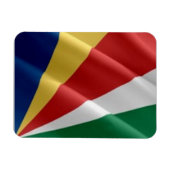 Seychellen - Waving Flag - Magnet (Horizontal)