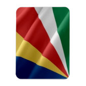 Seychellen - Waving Flag - Magnet (Vertikal)