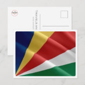 Seychellen - Waving Flag - Postkarte (Vorne/Hinten)