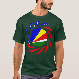 Seychelles American Multinational Patriot Flag T-Shirt