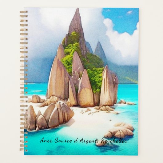 Seychelles Beach Art Ocean Lover Planer (Vorderseite)