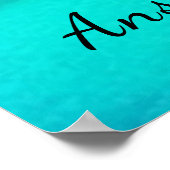 Seychelles Beach Art Ocean Lover Poster (Ecke)