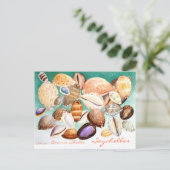 Seychelles Cowrie-Muscheln Postkarte (Stehend Vorderseite)