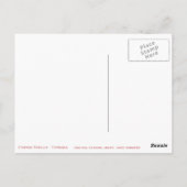 Seychelles Cowrie-Muscheln Postkarte (Rückseite)