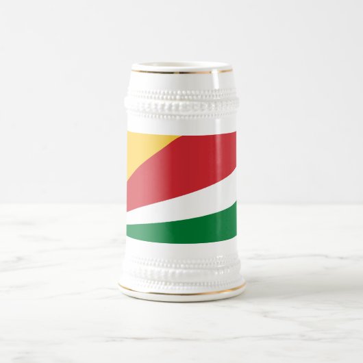 Seychelles Flag Bierglas (Mittel)