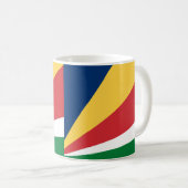 Seychelles Flag Keramik Kaffee Tasse (VorderseiteRechts)