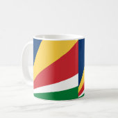Seychelles Flag Keramik Kaffee Tasse (Vorderseite Links)