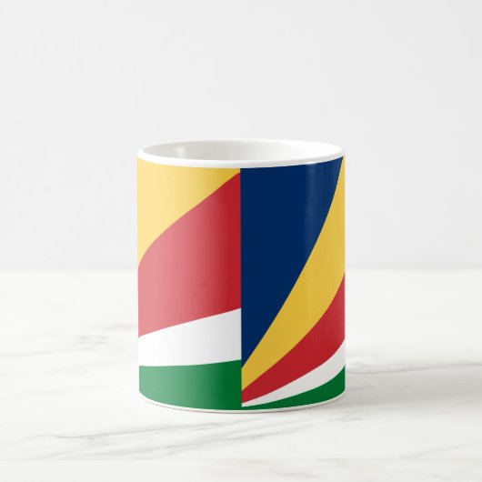 Seychelles Flag Keramik Kaffee Tasse (Mittel)