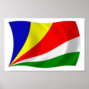 Seychelles Flag Poster Print