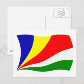 Seychelles Flag Postkarte (Vorne/Hinten)