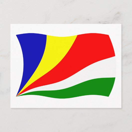 Seychelles Flag Postkarte (Vorderseite)