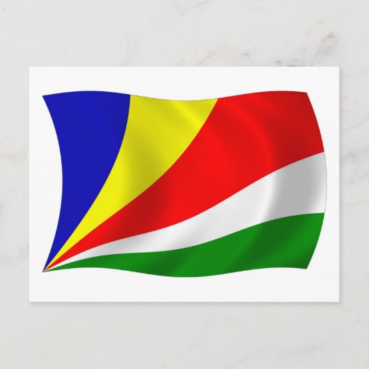 Seychelles Flag Postkarte (Vorderseite)
