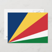 Seychelles Flag Postkarte (Vorne/Hinten)