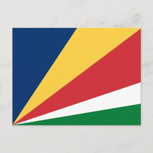 Seychelles Flag Postkarte (Vorderseite)