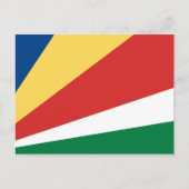 Seychelles Flag Postkarte (Vorderseite)