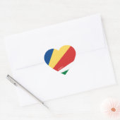 Seychelles Flag Splendid Patriotic Herz-Aufkleber (Umschlag)