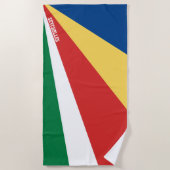 Seychelles Flag Splendid Patriotic Strandtuch (Vorderseite)