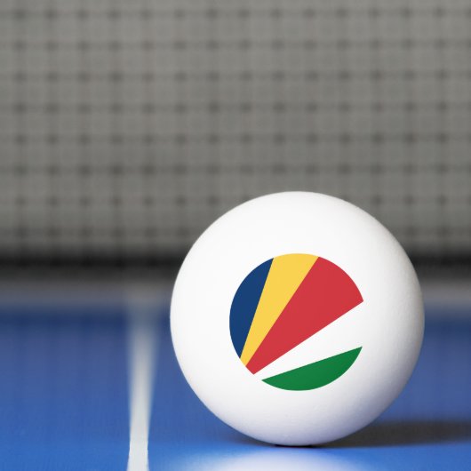 Seychelles Flag Tischtennisball (Netto)
