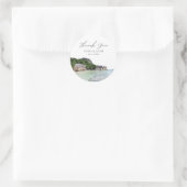 Seychelles Gastgeschenk Hochzeit Foto Vielen Dank Runder Aufkleber (Tasche)