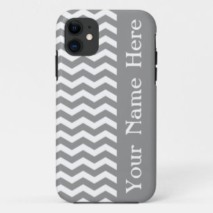 Seychelles Gray Wave Zickzack mit Namen Case-Mate iPhone Hülle