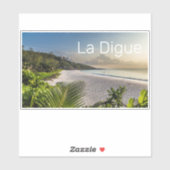 Seychelles La Digue Sunset Beach Holiday Souvenir Aufkleber (Blatt)