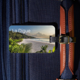 Seychelles La Digue Sunset Beach Holiday Souvenir Gepäckanhänger