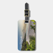 Seychelles La Digue Sunset Beach Holiday Souvenir Gepäckanhänger (Vorderseite vertikal)