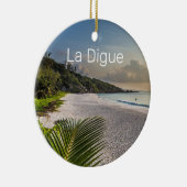 Seychelles La Digue Sunset Beach Holiday Souvenir Keramik Ornament (Rechts)