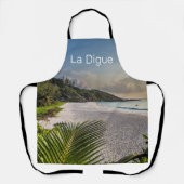 Seychelles La Digue Sunset Beach Holiday Souvenir Schürze (Vorderseite)