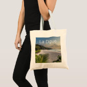 Seychelles La Digue Sunset Beach Holiday Souvenir Tragetasche (Vorderseite (Produkt))