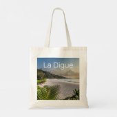 Seychelles La Digue Sunset Beach Holiday Souvenir Tragetasche (Rückseite)