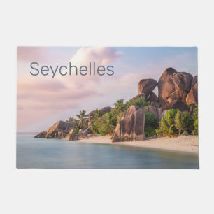 Seychelles La Digue Vintag Sunset Holiday Geschenk Fußmatte