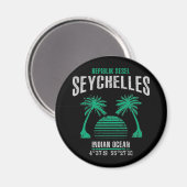Seychelles Magnet (Vorderseite/Rückseite)