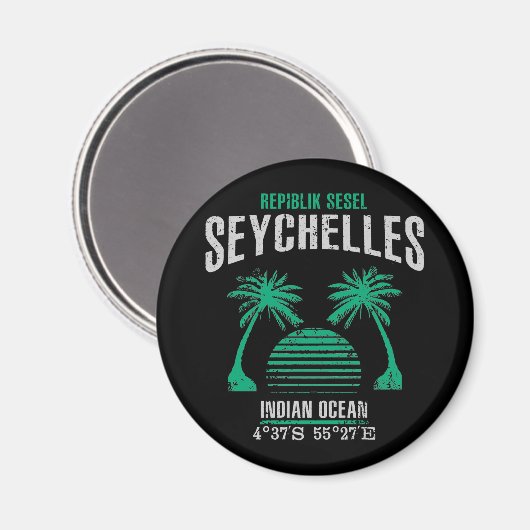 Seychelles Magnet (Vorderseite/Rückseite)