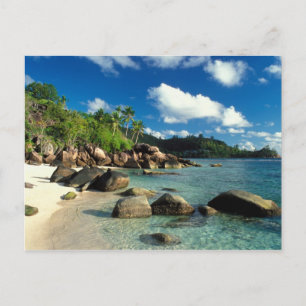Seychelles, Mahe-Insel, Anse Royale Strand. 3 Postkarte