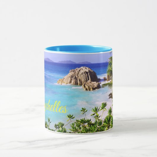 Seychelles Tropical Island Beach Tasse (Zentrum)