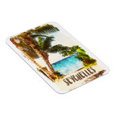 Seychelles Tropical Island Landschaft Magnet (Rechte Seite)
