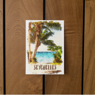 Seychelles Tropical Island Landschaft Postkarte
