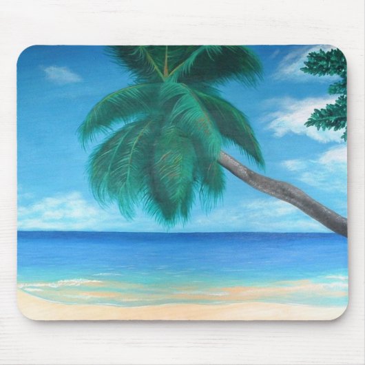 "Seychelles" - Tropical Island Ocean Art Mouse Pad Mousepad (Vorne)
