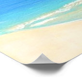 "Seychelles" Tropical Island Ocean Poster Print (Ecke)