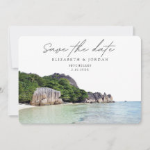 Seychelles Wedding Save the Date