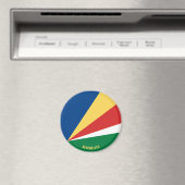 Seychellische Flagge Bezauberndes Patriotisches Magnet (In Situ (Geschirrspüler))