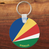 Seychellische Flagge Bezauberndes Patriotisches Schlüsselanhänger (Vorderseite)