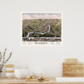 Seymour, CT Panoramic Map - 1879 Poster (Küche)