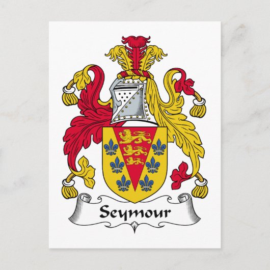 Seymour Familienwappen Postkarte (Vorderseite)