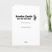 Seymour geht Hirsch Feiertagskarte (Rückseite)